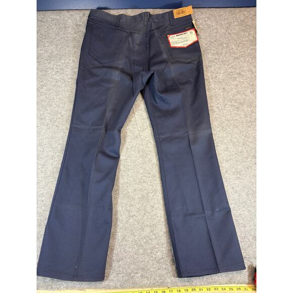 VINTAGE Sears Roebucks Bootcut Jeans Mens 40x32 Blue Incredi-Cloth Deadstock NWT - Picture 2 of 6